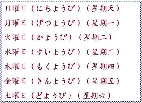 日本日期金木水火土